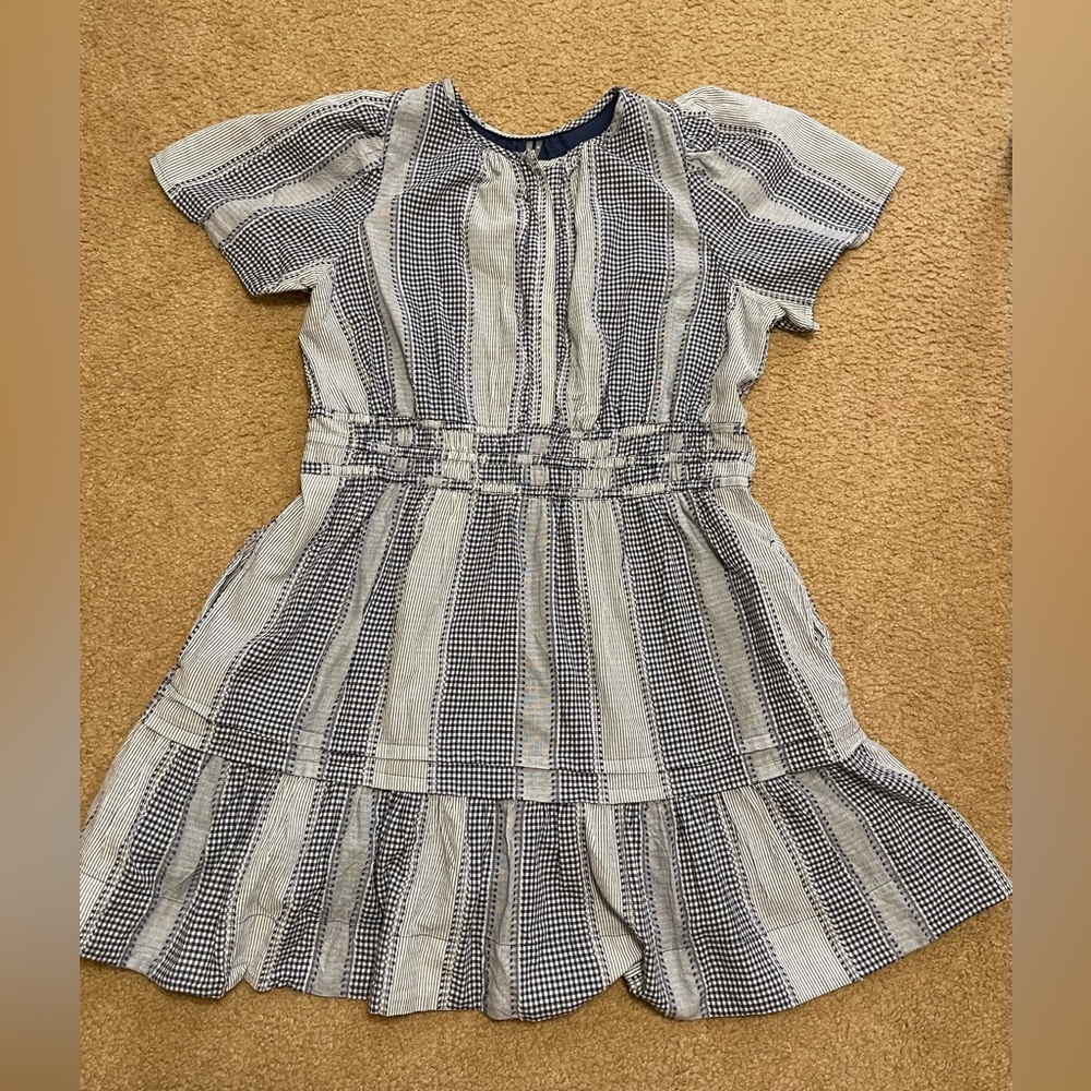 Anthropologie The Somerset Mini Dress: Gingham Edition, XL